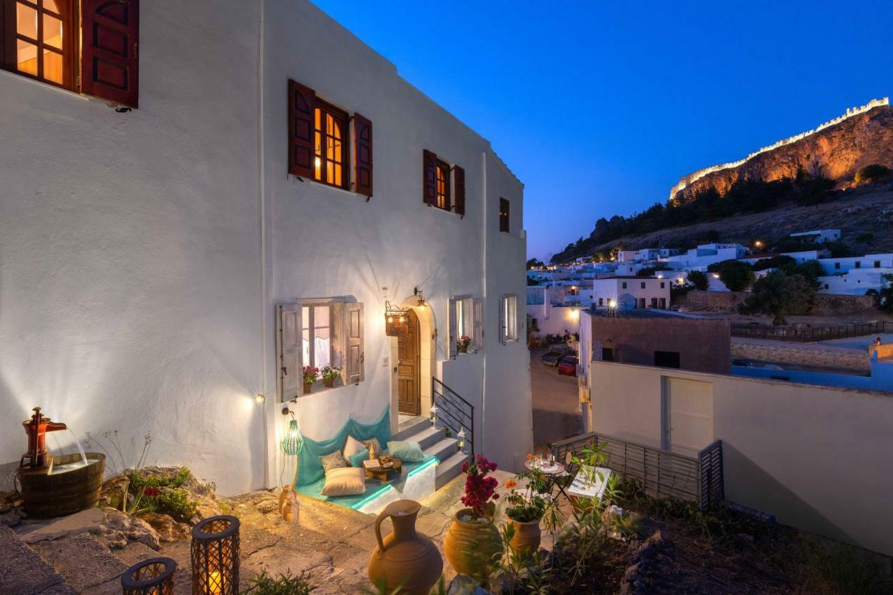 Casa Pietra Lindos Luxury Traditional House Líndos Exterior foto