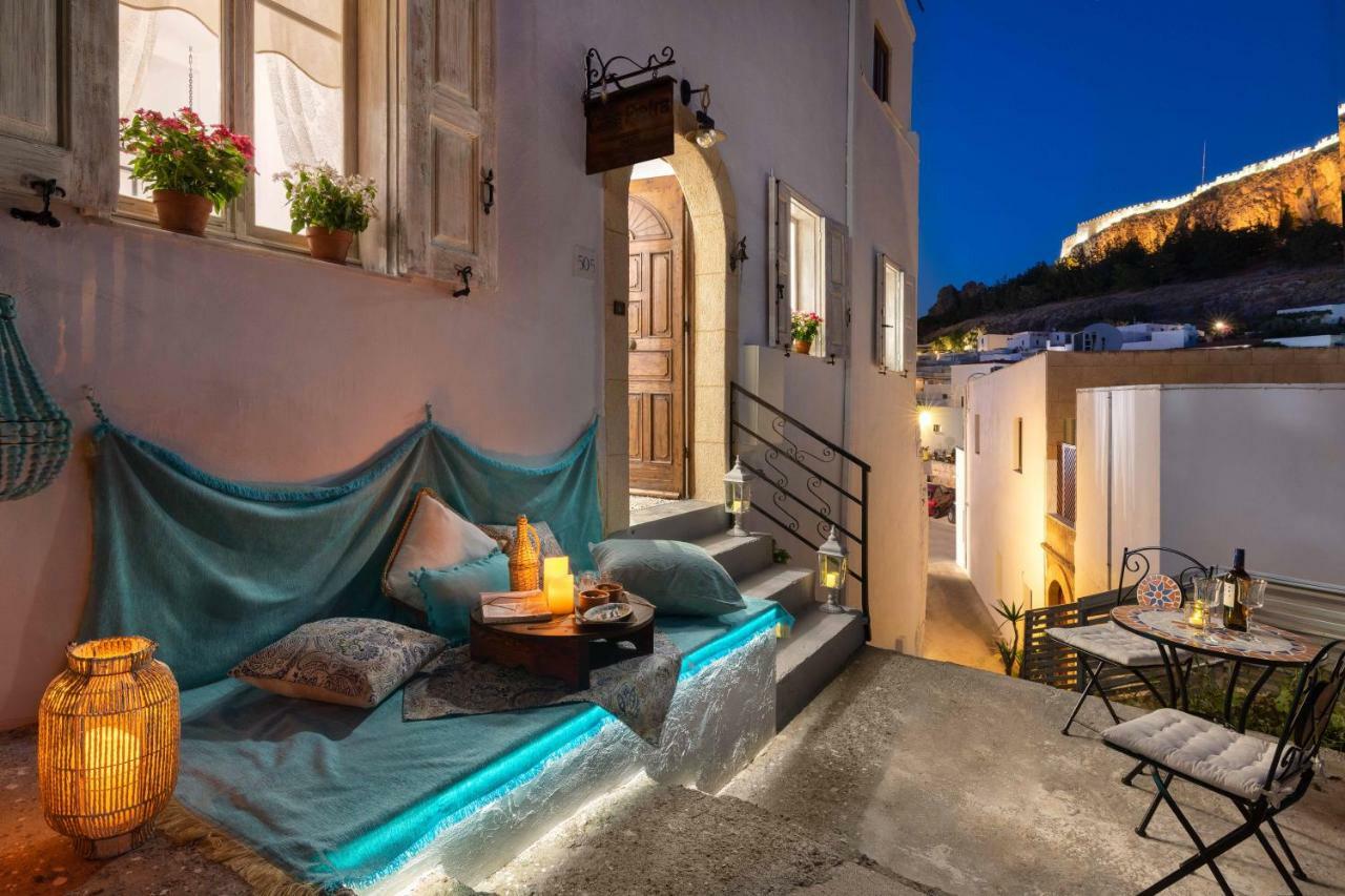 Casa Pietra Lindos Luxury Traditional House Líndos Exterior foto
